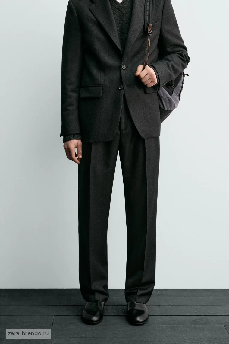 Брюки-костюм из шерсти Zara «Aaron Levine»