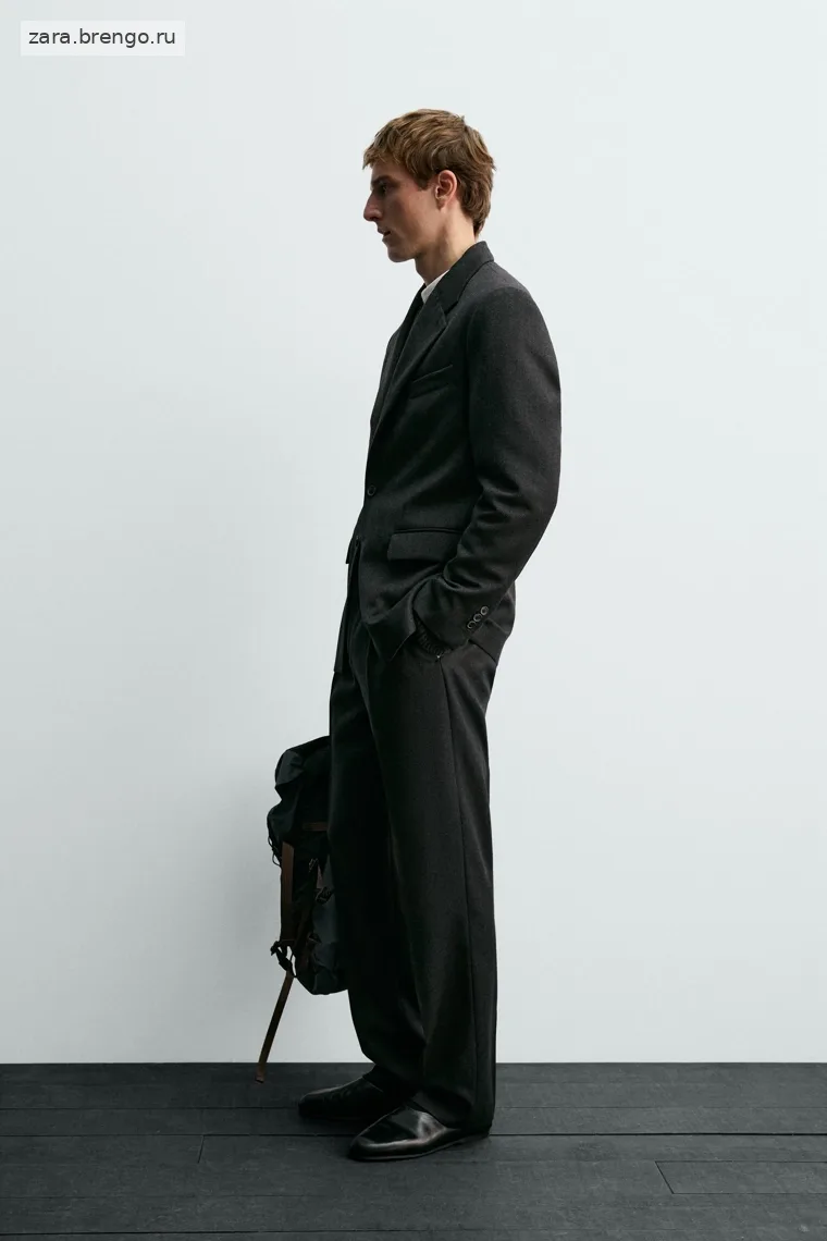 Брюки-костюм из шерсти Zara «Aaron Levine»
