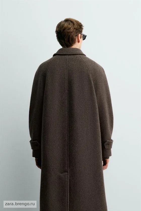 ДВУБОРТНОЕ ПАЛЬТО ИЗ СМЕСОВОЙ ШЕРСТИ MANTECO® Zara «Aaron Levine»