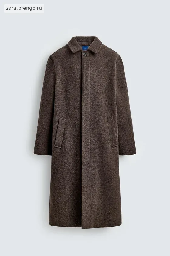 ДВУБОРТНОЕ ПАЛЬТО ИЗ СМЕСОВОЙ ШЕРСТИ MANTECO® Zara «Aaron Levine»