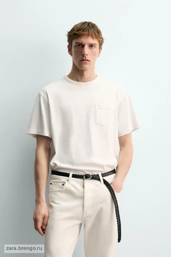 ФУТБОЛКА С КАРМАНОМ Zara «Aaron Levine»