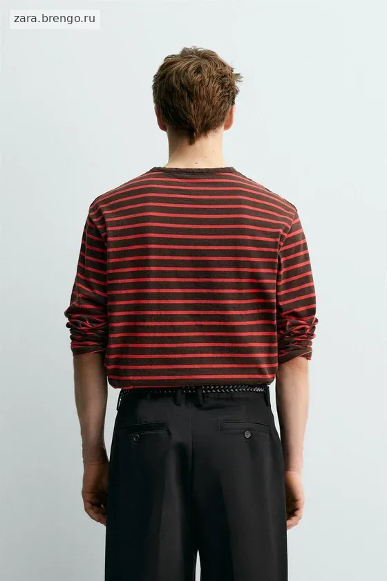 ЖАККАРДОВАЯ ФУТБОЛКА В ПОЛОСКУ Zara «Aaron Levine»