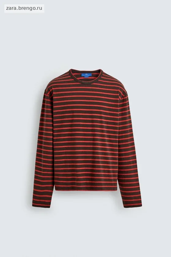 ЖАККАРДОВАЯ ФУТБОЛКА В ПОЛОСКУ Zara «Aaron Levine»