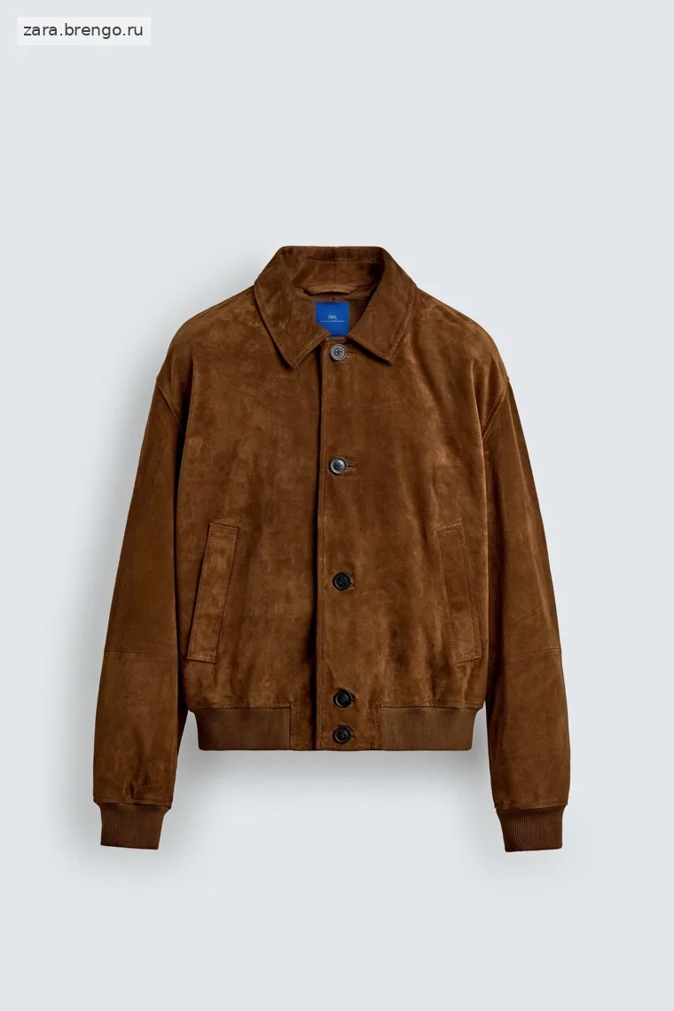 Укороченная куртка из замши Zara «Aaron Levine»