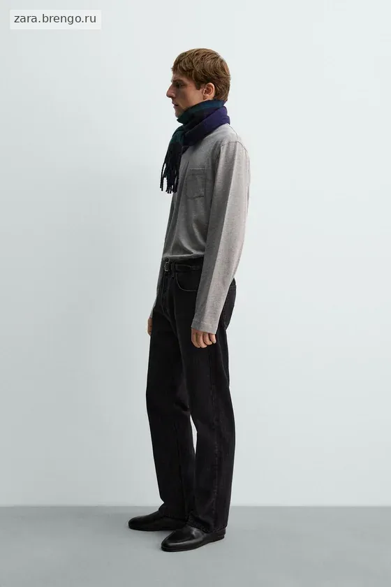 ФУТБОЛКА С ДЛИННЫМИ РУКАВАМИ И НАГРУДНЫМ КАРМАНОМ Zara «Aaron Levine»