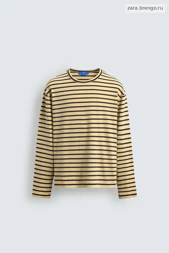 ЖАККАРДОВАЯ ФУТБОЛКА В ПОЛОСКУ Zara «Aaron Levine»