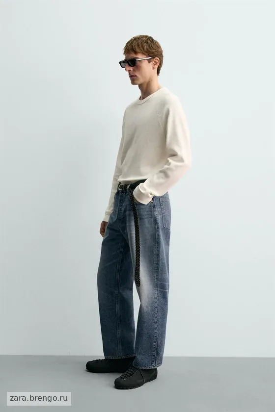 ФУТБОЛКА ИЗ РЕЛЬЕФНОЙ ТКАНИ Zara «Aaron Levine»