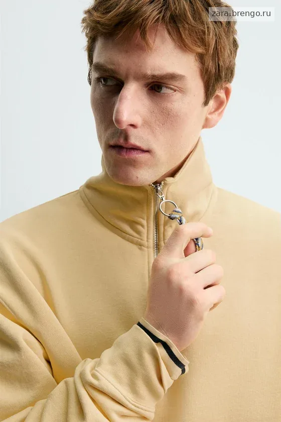 ТОЛСТОВКА С ВОРОТНИКОМ НА МОЛНИИ И ЛЕНТОЙ Zara «Aaron Levine»