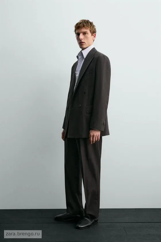 ДВУБОРТНЫЙ КОСТЮМНЫЙ БЛЕЙЗЕР ИЗ ШЕРСТИ Zara «Aaron Levine»
