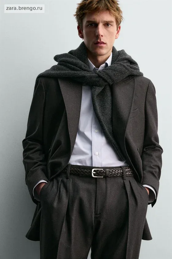 ДВУБОРТНЫЙ КОСТЮМНЫЙ БЛЕЙЗЕР ИЗ ШЕРСТИ Zara «Aaron Levine»