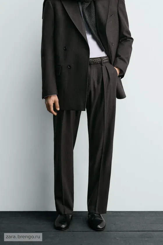 КОСТЮМНЫЕ БРЮКИ ИЗ ШЕРСТИ Zara «Aaron Levine»
