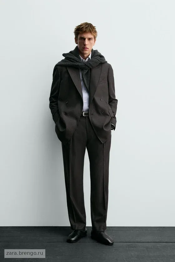 КОСТЮМНЫЕ БРЮКИ ИЗ ШЕРСТИ Zara «Aaron Levine»