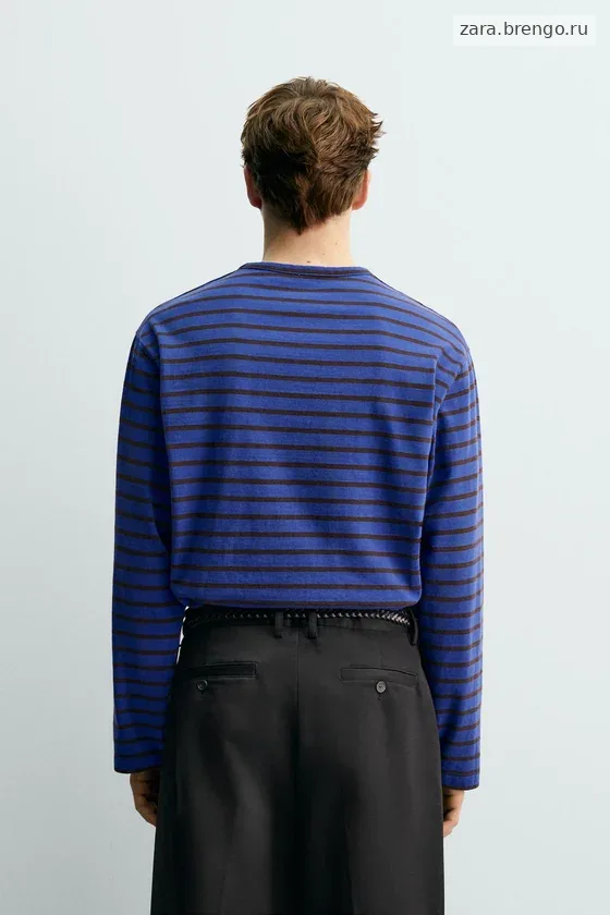 ЖАККАРДОВАЯ ФУТБОЛКА В ПОЛОСКУ Zara «Aaron Levine»