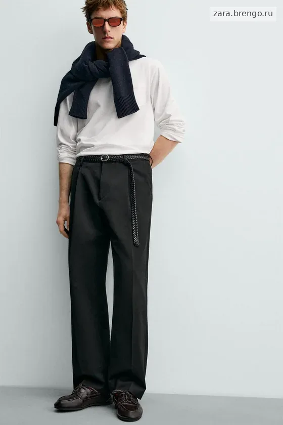 ФУТБОЛКА С ДЛИННЫМИ РУКАВАМИ И НАГРУДНЫМ КАРМАНОМ Zara «Aaron Levine»