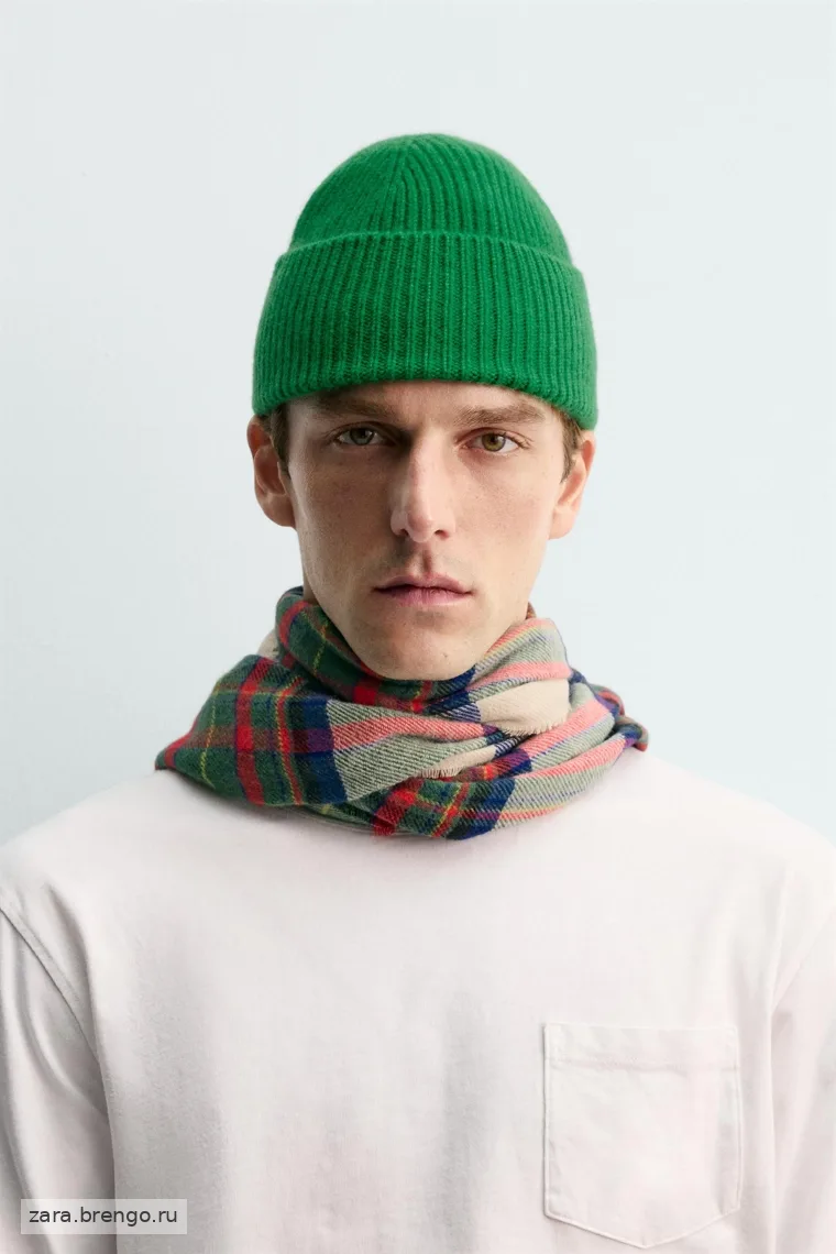 Шапка из 100% кашемира Zara «Aaron Levine»