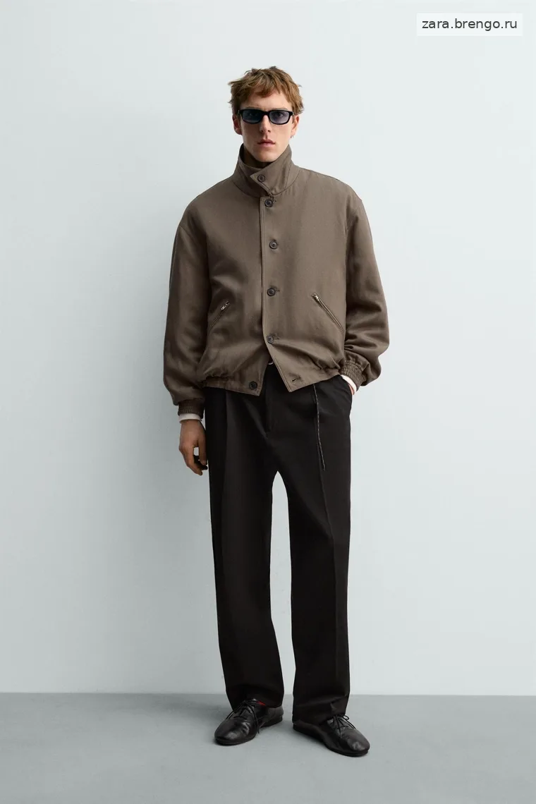 Укороченный жакет из шерсти Zara «Aaron Levine»