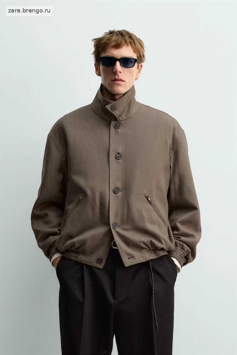 Укороченный жакет из шерсти Zara «Aaron Levine»