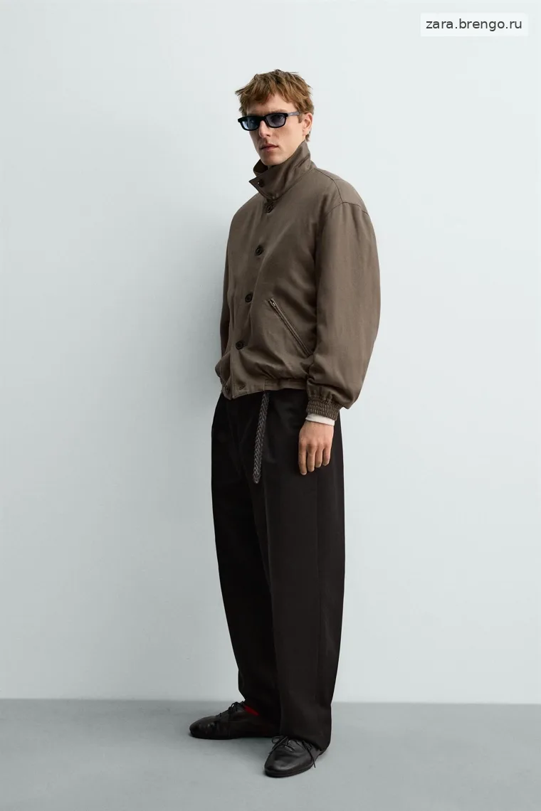 Укороченный жакет из шерсти Zara «Aaron Levine»