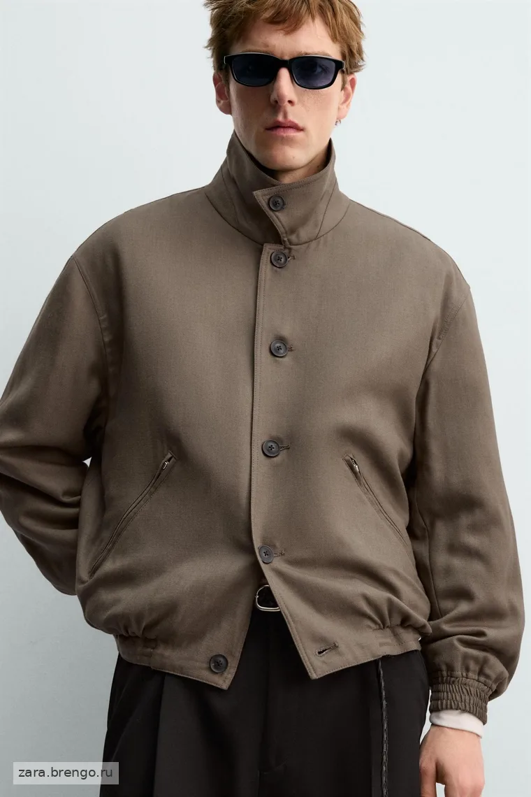 Укороченный жакет из шерсти Zara «Aaron Levine»