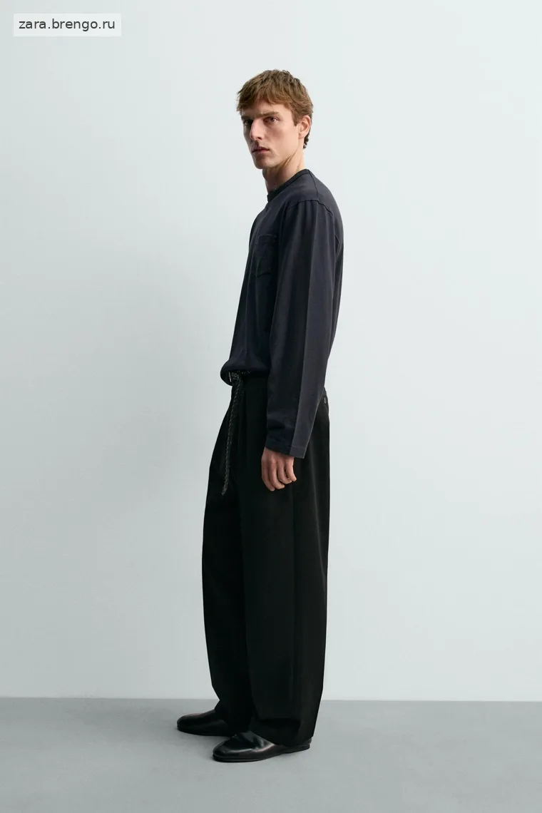 Футболка с карманом и длинным рукавом Zara «Aaron Levine»