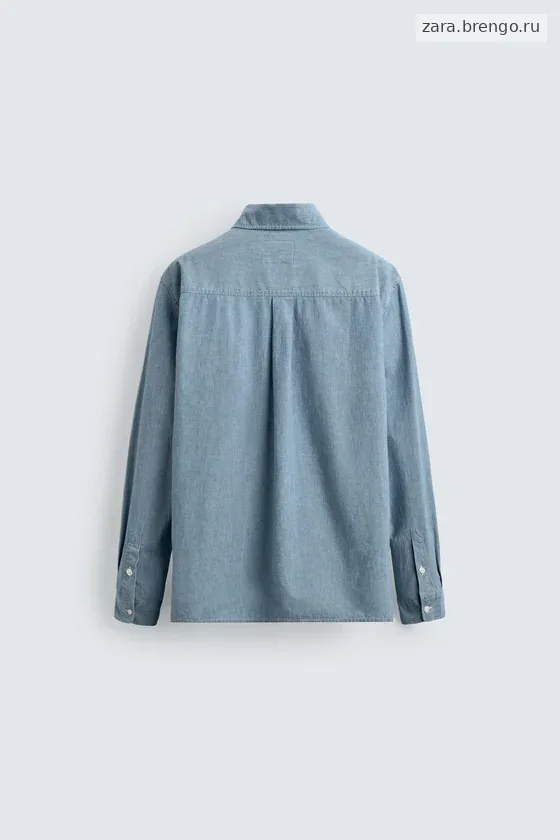РУБАШКА ИЗ ДЖИНСОВОЙ ТКАНИ CHAMBRAY Zara «Aaron Levine»