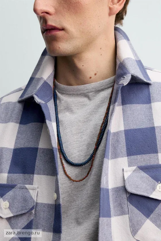 Набор из 2 комбинированных ожерелий аарона левина x zara