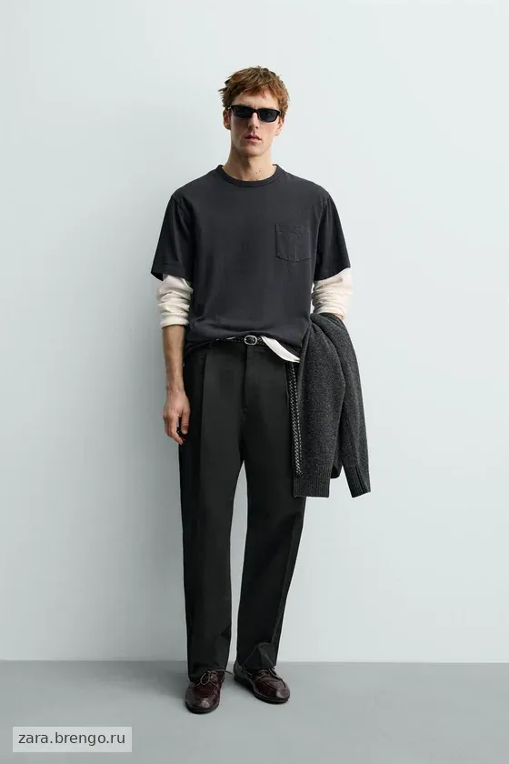 ФУТБОЛКА С КАРМАНОМ Zara «Aaron Levine»