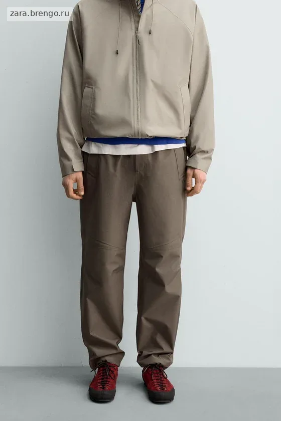 БРЮКИ SHELL ИЗ ВЫСОКОТЕХНОЛОГИЧНОЙ ТКАНИ Zara «Aaron Levine»