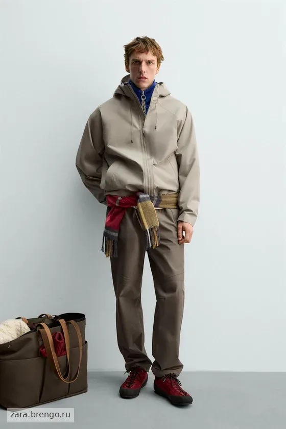 БРЮКИ SHELL ИЗ ВЫСОКОТЕХНОЛОГИЧНОЙ ТКАНИ Zara «Aaron Levine»