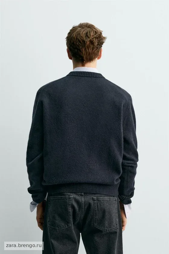 ШЕРСТЯНОЙ СВИТЕР С V-ОБРАЗНЫМ ВЫРЕЗОМ Zara «Aaron Levine»
