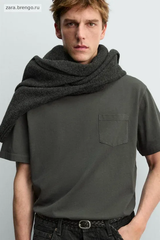 ФУТБОЛКА С КАРМАНОМ Zara «Aaron Levine»