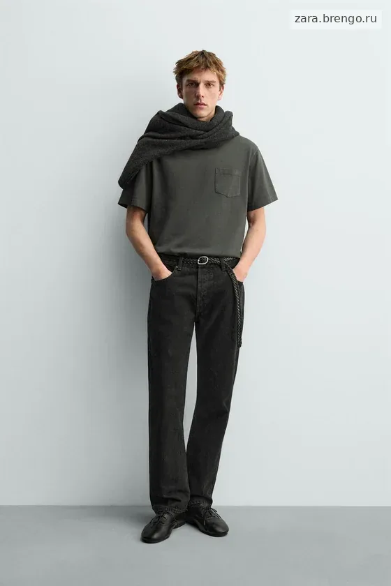 ФУТБОЛКА С КАРМАНОМ Zara «Aaron Levine»
