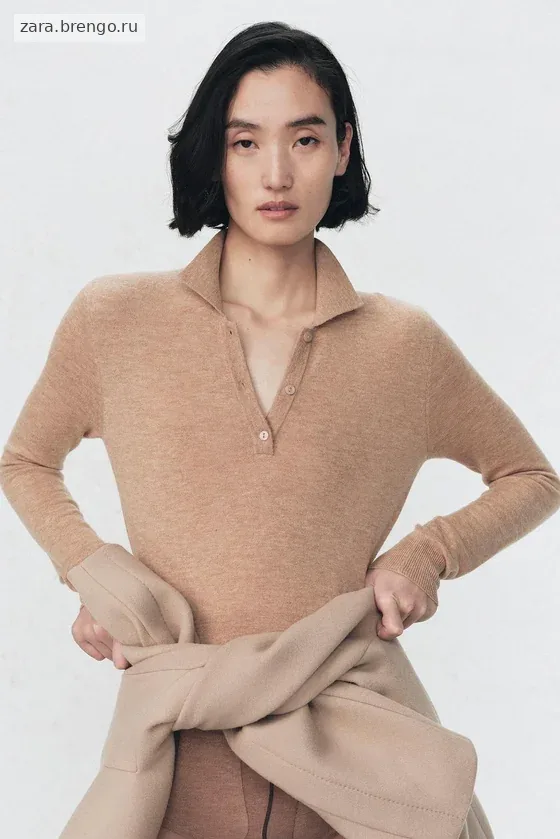 Водолазка-боди из шерсти Zara «Soshiotsuki»