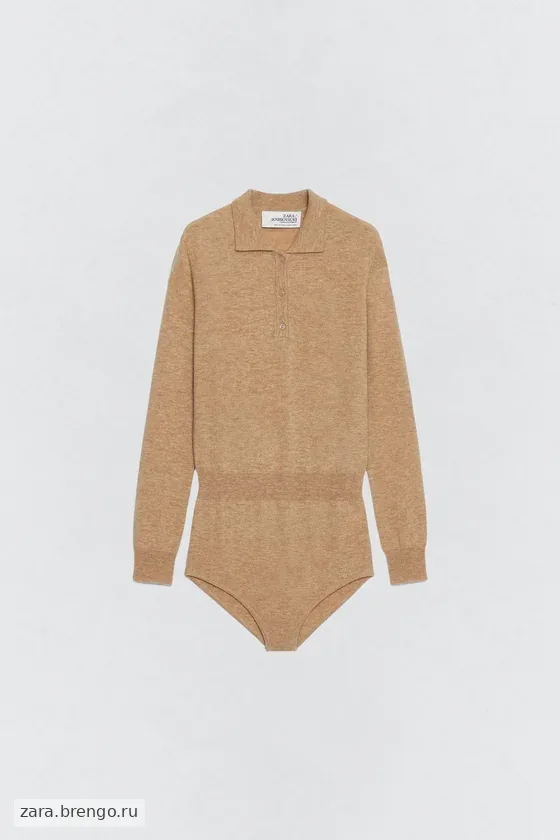Водолазка-боди из шерсти Zara «Soshiotsuki»