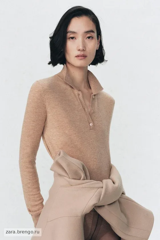 Водолазка-боди из шерсти Zara «Soshiotsuki»