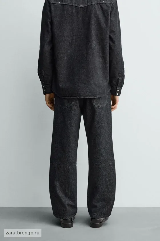 ДЖИНСЫ прямого кроя С ЗАКЛЕПКАМИ