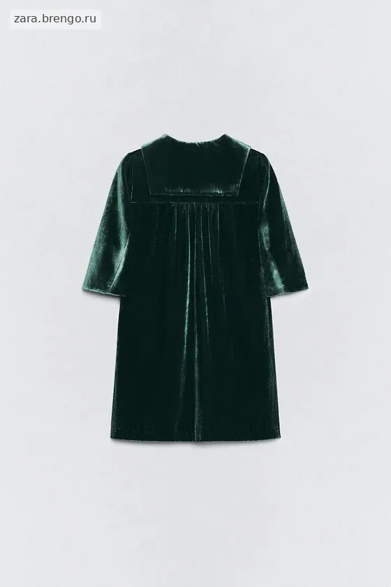 Бархатное платье с съемным шарфом Zara «Soshiotsuki»