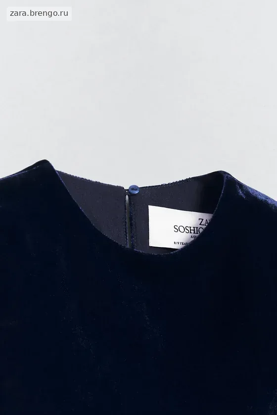 Платье из велюра Zara «Soshiotsuki»