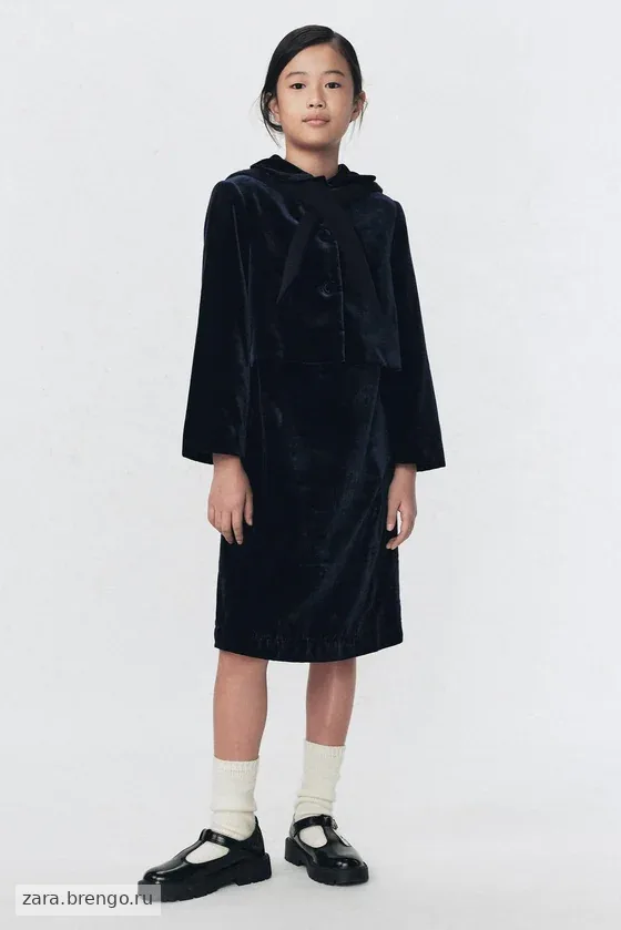 Платье из велюра Zara «Soshiotsuki»