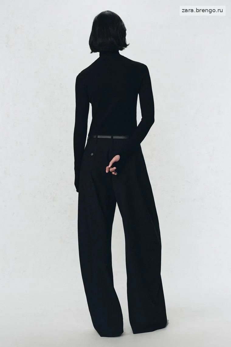 Боди с высоким воротником из шерстяно-хлопковой смеси Zara «Soshiotsuki»