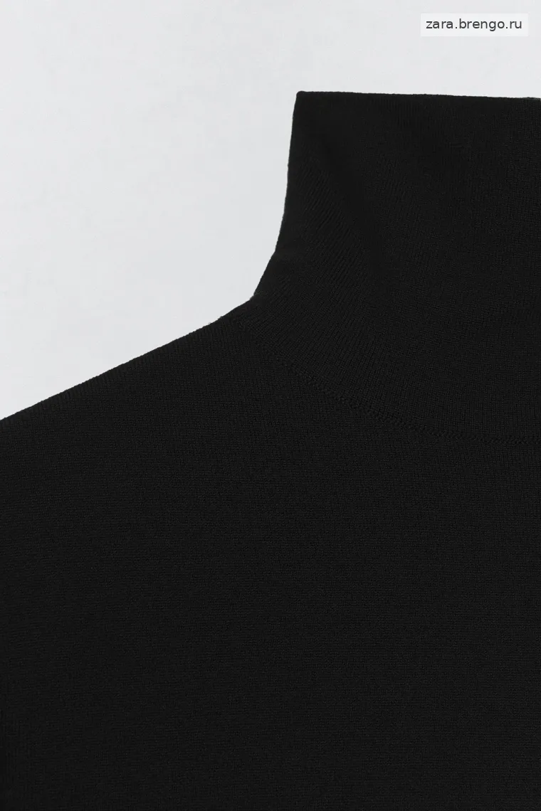 Боди с высоким воротником из шерстяно-хлопковой смеси Zara «Soshiotsuki»