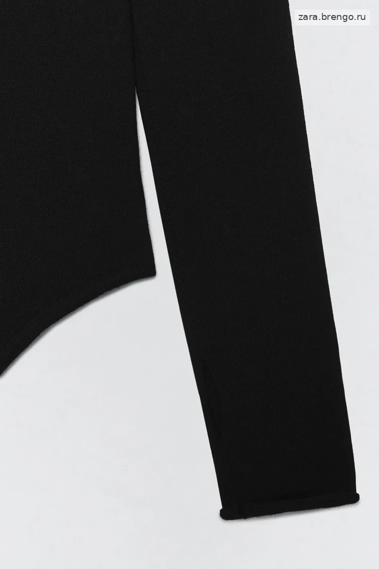 Боди с высоким воротником из шерстяно-хлопковой смеси Zara «Soshiotsuki»