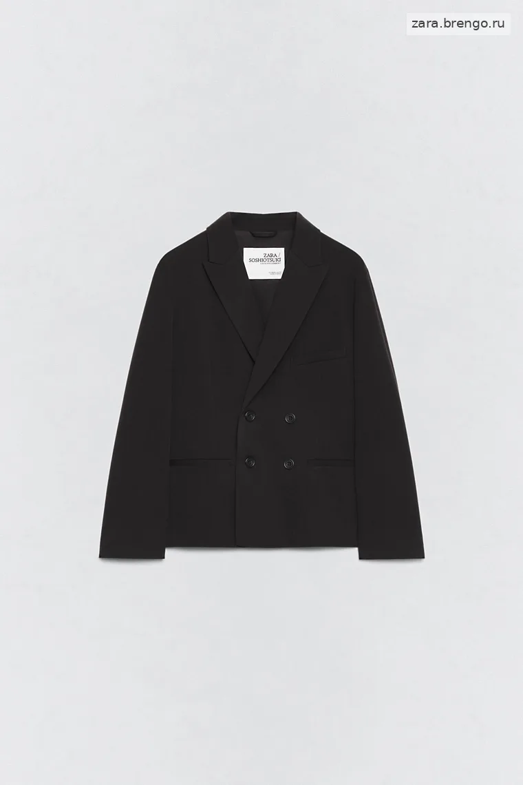 Пиджак приталенный с двубортной застежкой Zara «Soshiotsuki»