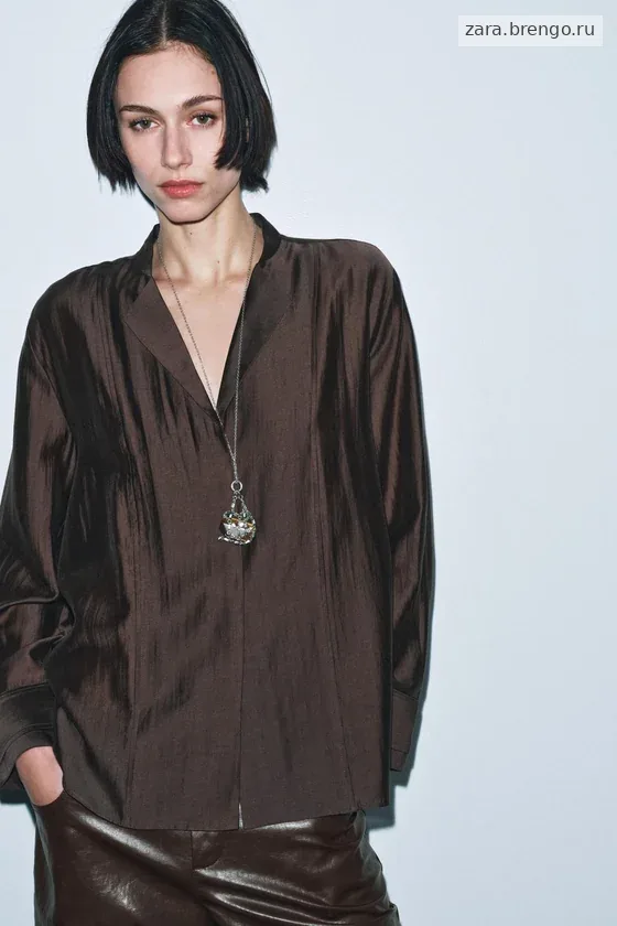 СТРУЯЩАЯСЯ РУБАШКА коллекция Zara «ZW»