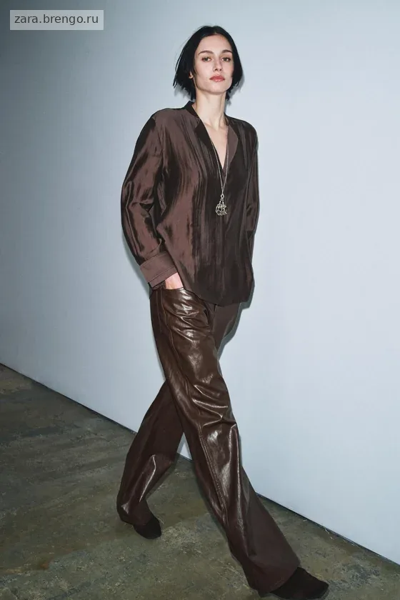 СТРУЯЩАЯСЯ РУБАШКА коллекция Zara «ZW»