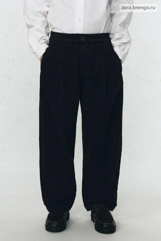 Широкие кантри брюки из вельвета Zara «Soshiotsuki»
