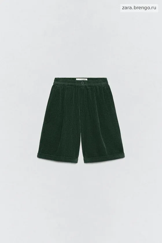 Шорты-бермуды из вельвета Zara «Soshiotsuki»