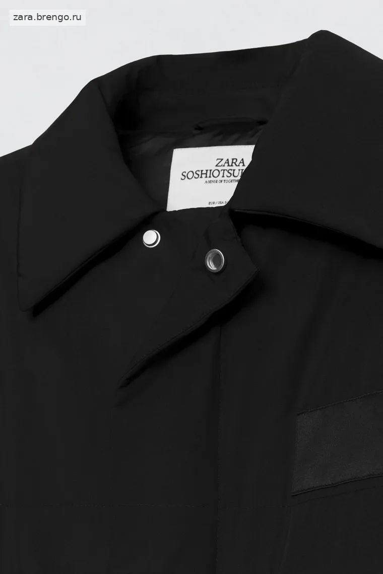 Технический стёганный пальто от Zara «Soshiotsuki»