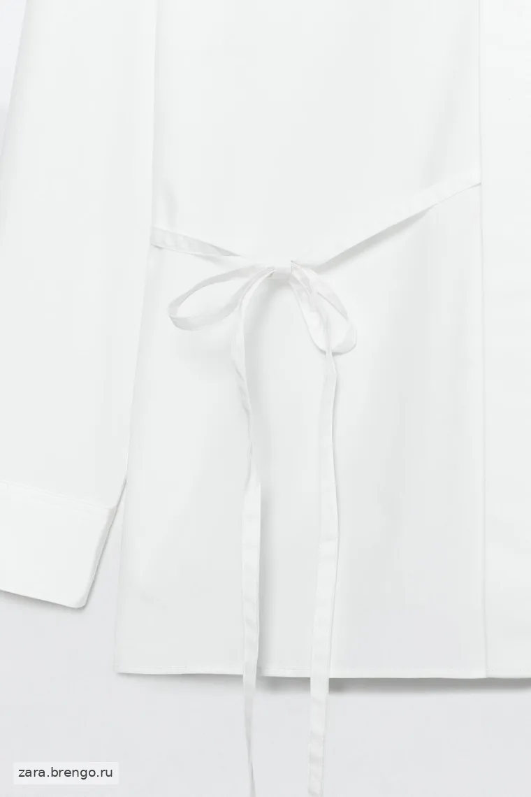 Рубашка из поплина с бантом Zara «Soshiotsuki»