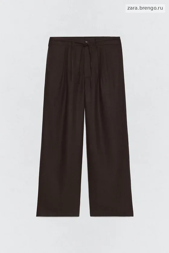 Плиссированные брюки костюма из фланели Zara «Soshiotsuki»